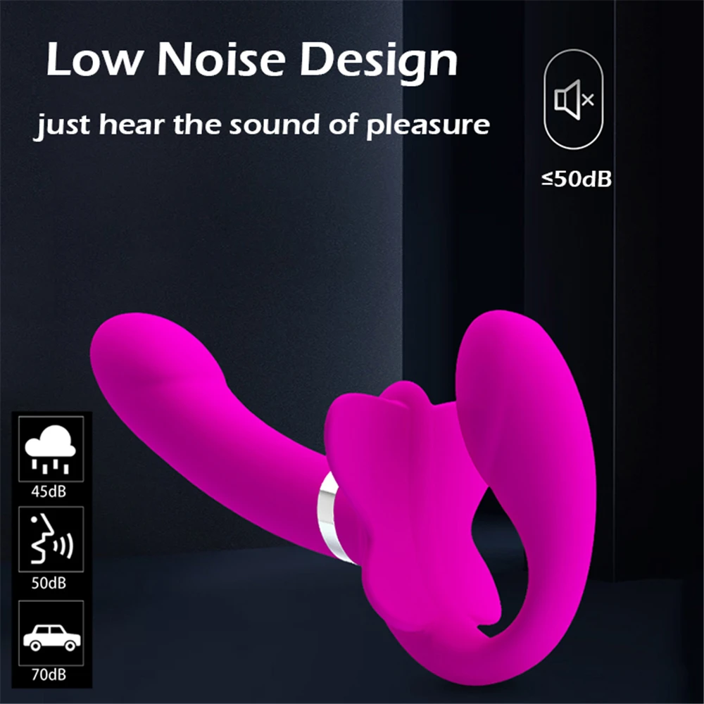Erotic Sex Toys Strapless Strapon Dildo Vibrator Lesbian Strap-on Penis Pegging Double Ended Dildo Adults Sex Toys for Women