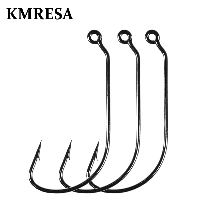 50pc/ Fishing Hook Set Carbon Steel Wide Crank Hook Offset Fishhook for Soft Worm Lure Barbed Hook carp Fishing Hooks Tackle