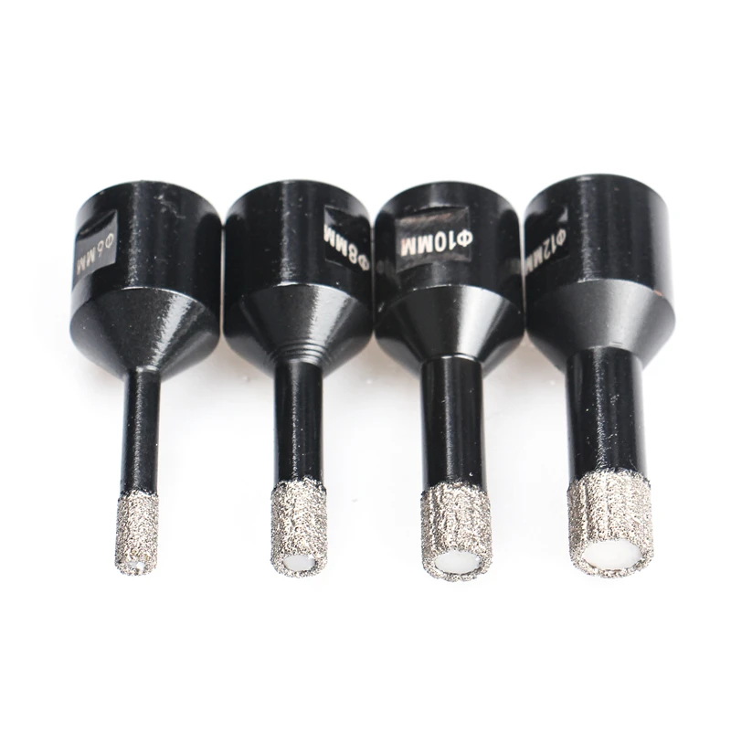HEDA 6-12mm M14 thread Dry Vacuum Brazed Diamond Drilling hole saw Ceramic Tile Hole Saw for Granite marble drill bits