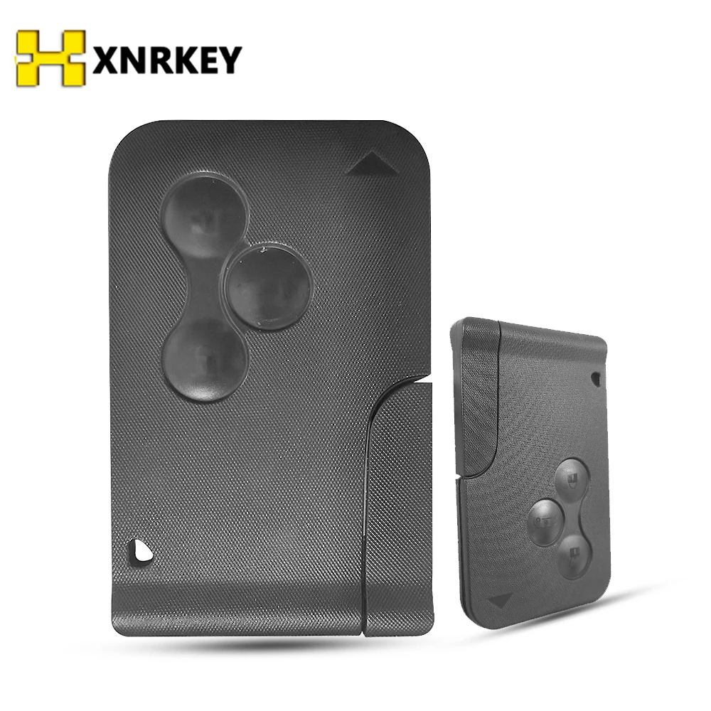 XNRKEY Replacement 3 Buttons Smart Card Car Key Shell for Renault Megane 2 3 Koleos Scenic Case Cover