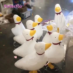 6pcs Cute Duck Walking Balloons Farm Animal Foil Baloons Baby Farm Party Walking Ballon For Kids Boy Birthday Party Favor