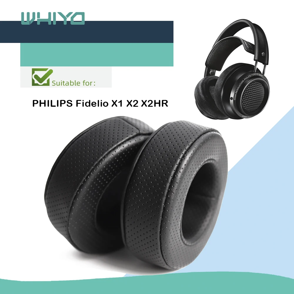 

Whiyo Replacement Ear Pads for PHILIPS Fidelio X1 X2 X2HR X2-HR Headphones Cushion Sleeve Velvet Earpad Cups Earmuffes Cover