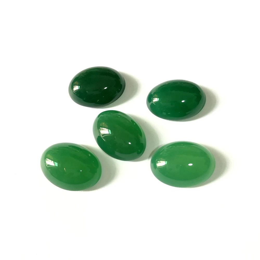 Natural Green Agate Carnelian Bead Cabochon 8x10mm,10x14,12x16,13x18,18x25,22x30mm Oval Gem Stone Cabochon Ring Face,10pcs/lot