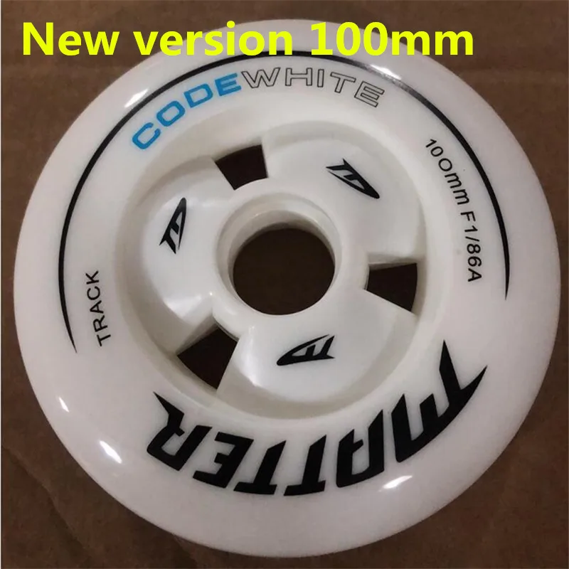 New Version CODE WHITE Inline Speed Skates Wheel for MATTER F1 86A Professional Speed Racing Skating 110mm 100mm 608 bearing