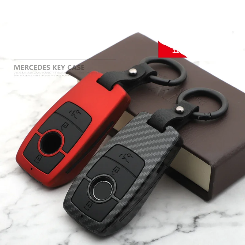 Car Key Case Cover Shell For Mercedes Benz E C Class E43 E300 E400  W213 A205 A238 C205 C257 W204 W212 GLC CLA GLA Accessories