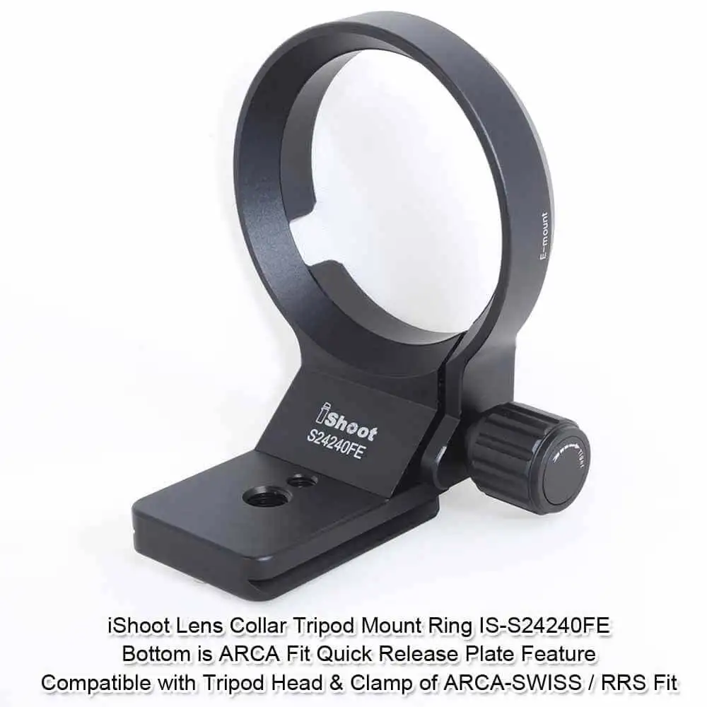 

iShoot Lens Collar Tripod Mount Ring Support for Sigma 85mm f/1.4 DG DN Art E-mount, with Arca-Swiss Quick Release Plate