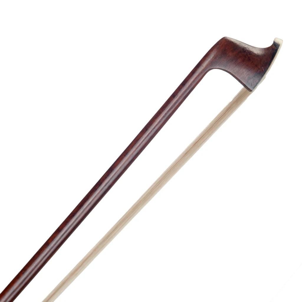 LOMMI Pernambuco Violin Bows 4/4 Full Size Snakewood Frog Parisian Eye Inlay White Mongolia Horsehair Fast Response Fiddle Bows