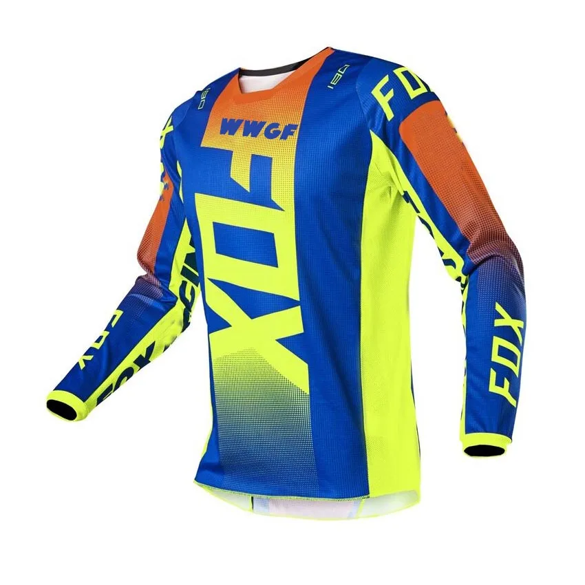 2021 customize team moto mtb motocross jersey Enduro Maillot Hombre DH BMX MX  Cycling Downhill jersey