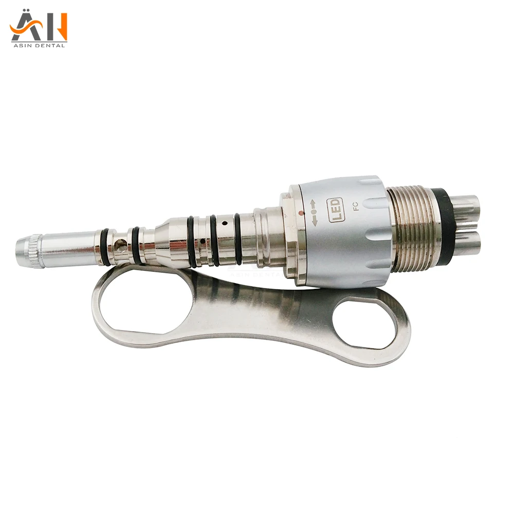 Dental coupler For kavo 9000 Fiber Optic Handpiece Adaptor Coupling LED Coupler M6 Holes Fit In High Speed Material Dental Tools