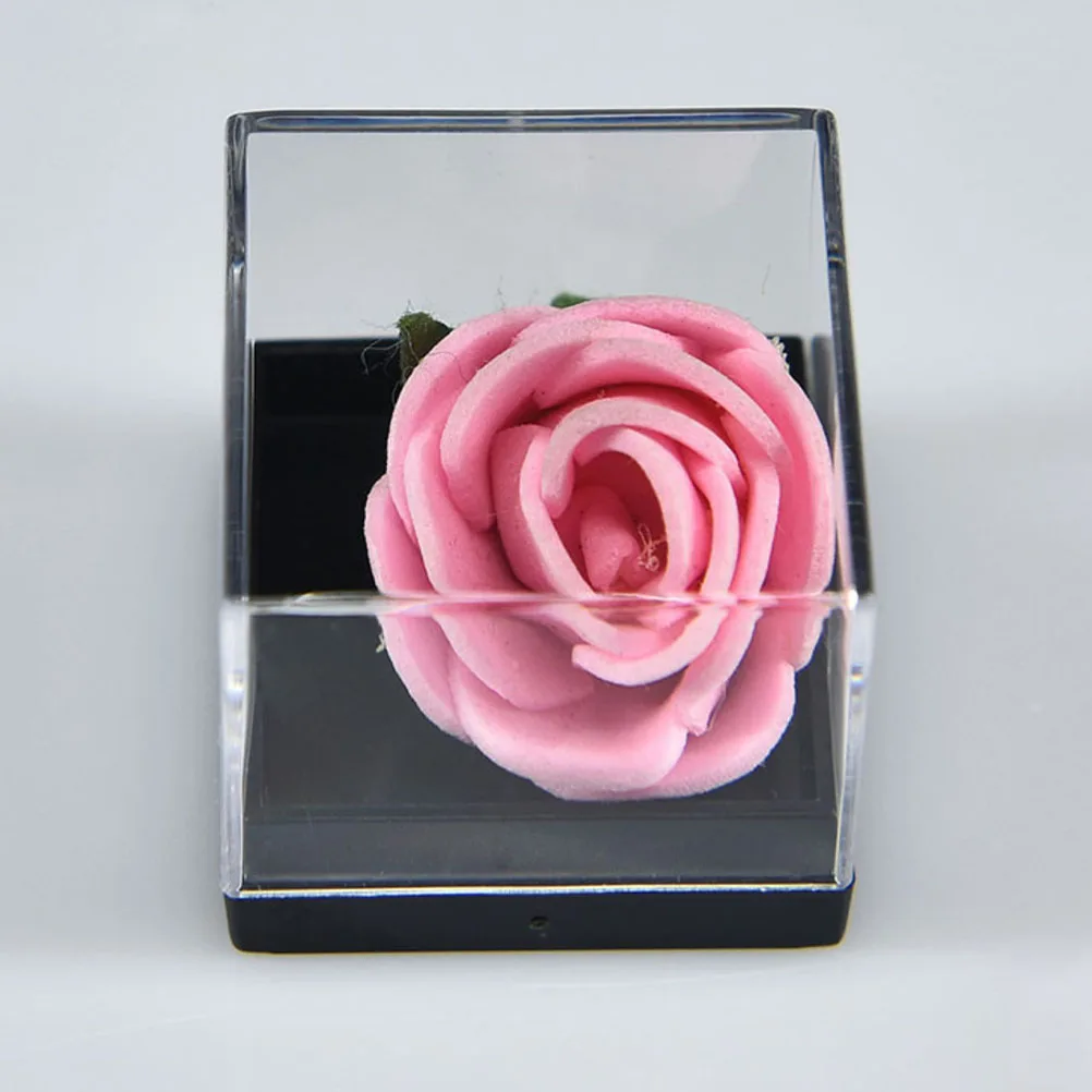 12pcs Transparent Square Box Mineral Specimen Collection Storage Box Natural Stone Mineral Specimen Display Box Collection Box