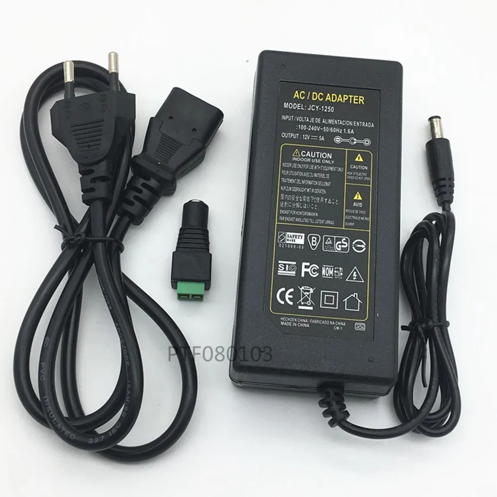 

12V5A 12V 5A AC100V-240V 60W LED power adapter LED light Power Supply Adapter Transformer for Imax LED strip 5050 2835 real