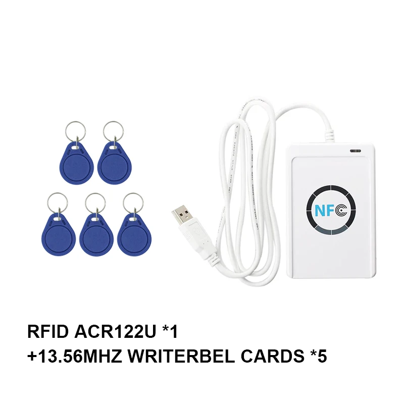 USB ACR122U Kontaktloser Smart Card Access Card Copy Reader IC Property Elevator Decryption Copy Machine 13,56 MHz