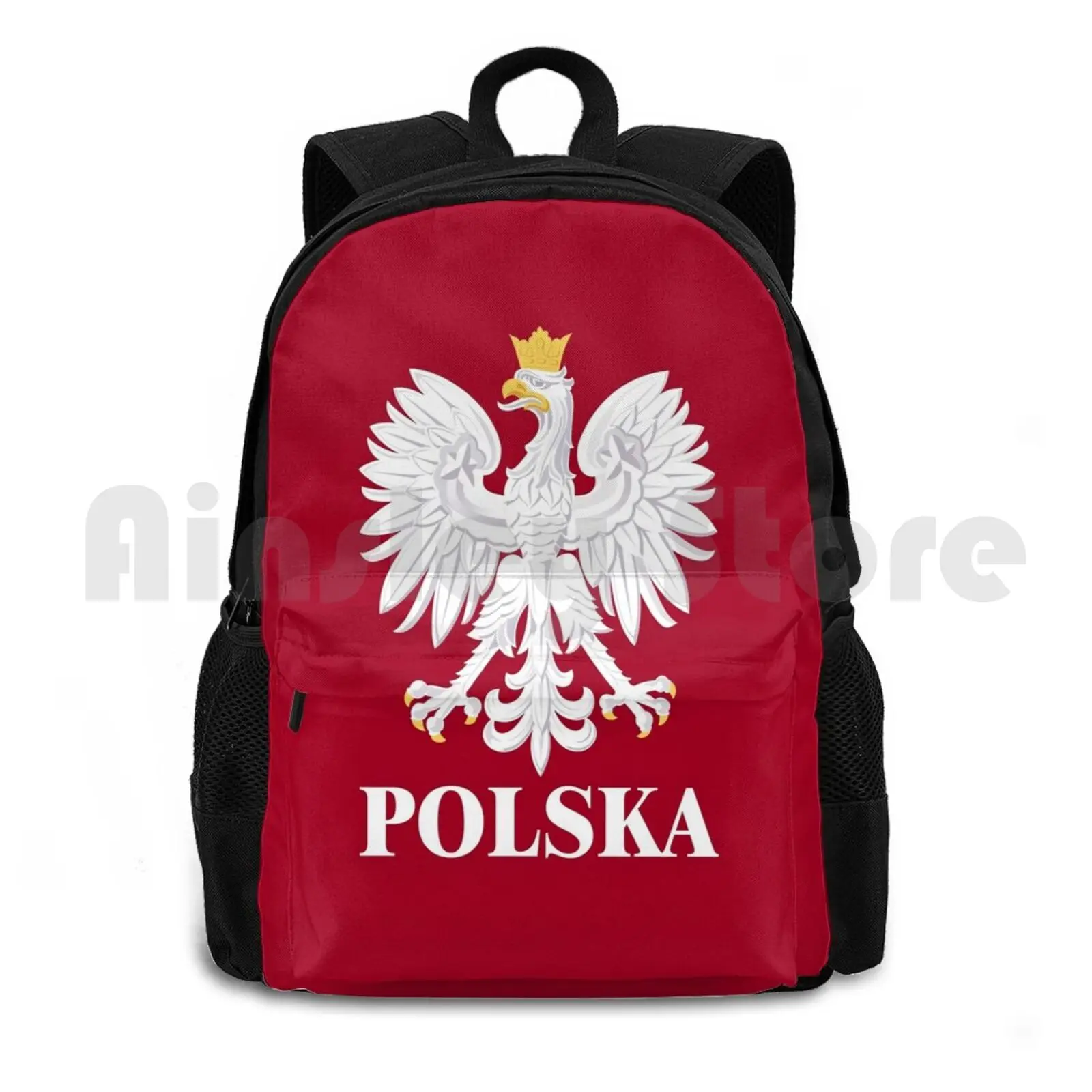 

Polska 3 Outdoor Hiking Backpack Riding Climbing Sports Bag Polska Polska Flaga Flaga Polski Czerwony Bia  Y Polska Herbu