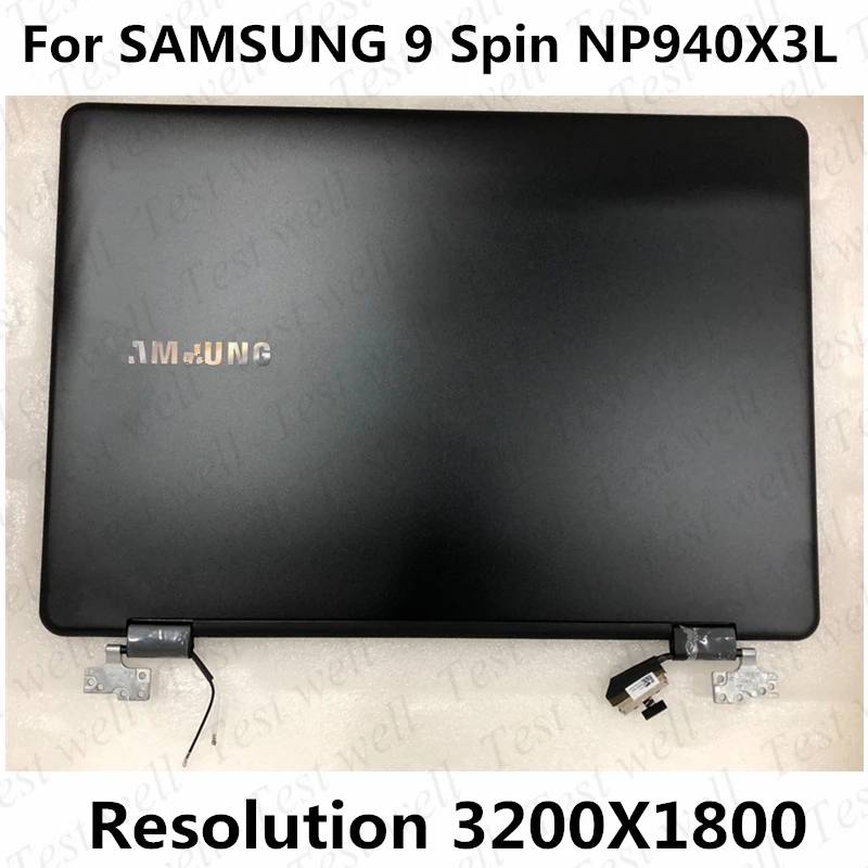 13.3'' laptop LCD Screen display screen full assembly with cover 3200X1800 For SAMSUNG 9 Spin NP940X3L