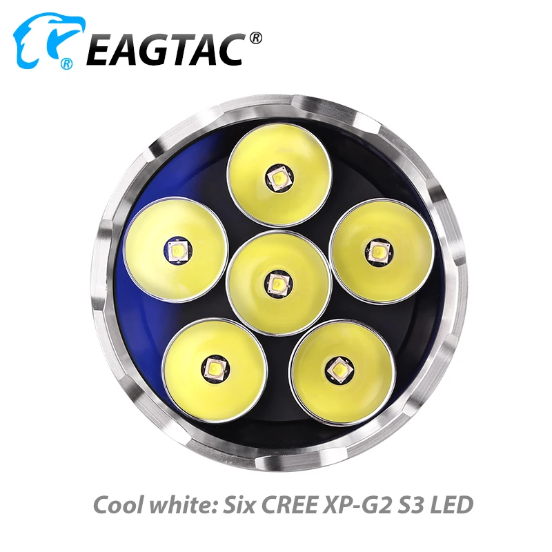 Imagem -03 - Eagtac Mx30l3-c Ultra Compacto Lanterna Led Xpg2 219c 3780 Lumens 3*18650 Cr123a Bateria