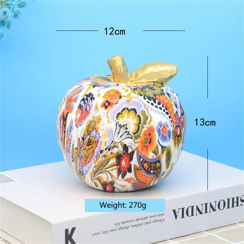 Statue Figure Sculptures Tapestry Creative Colorful Graffiti Water Transfer Apple Living Room Ornaments Decoration Modern Crafts