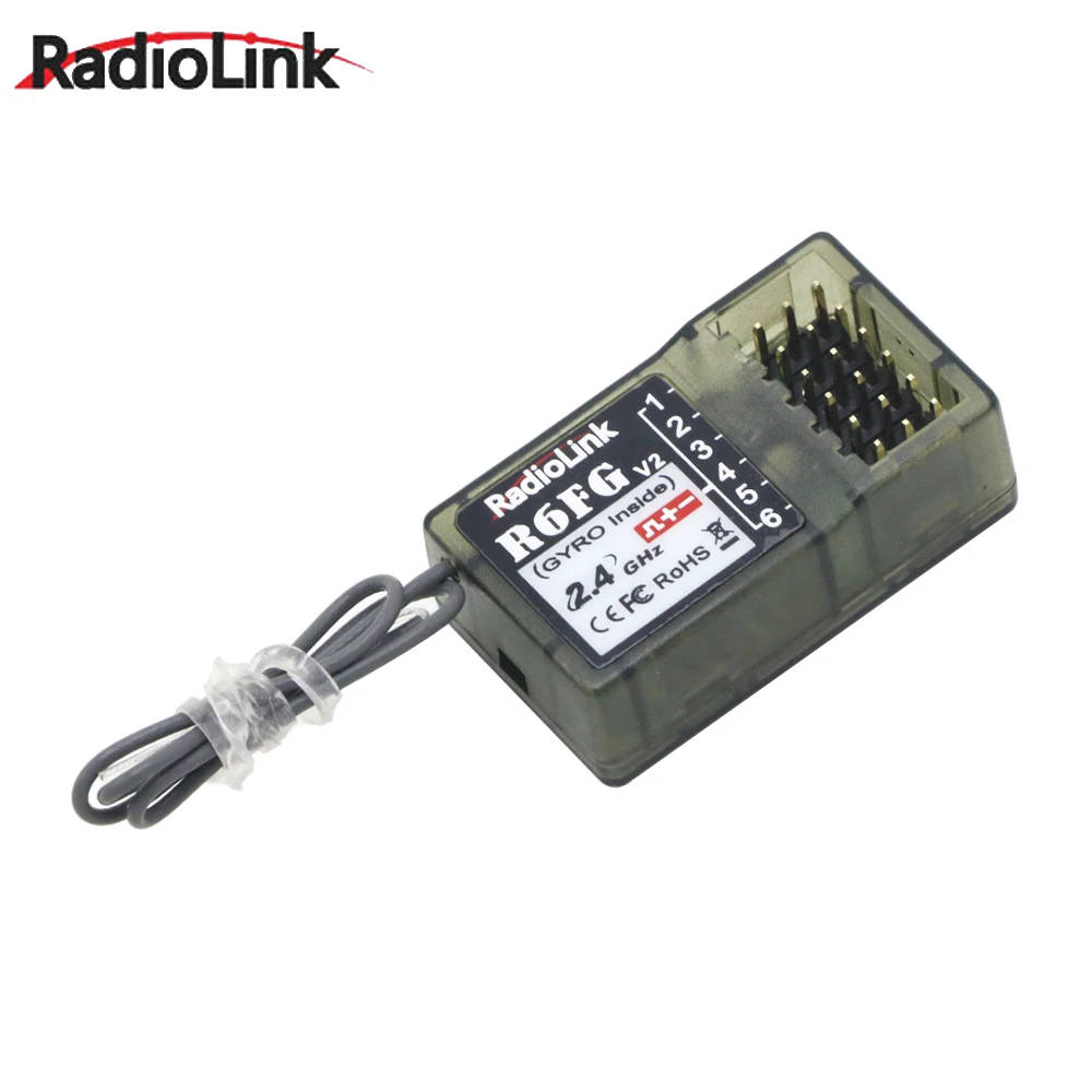 Radiolink-جهاز تحكم عن بعد مع الدوران لسيارة RC ، شاحنة الزاحف ، Wltoys نموذج ، R6FG ، R7FG ، V2 ، 4 CH ، FHSS