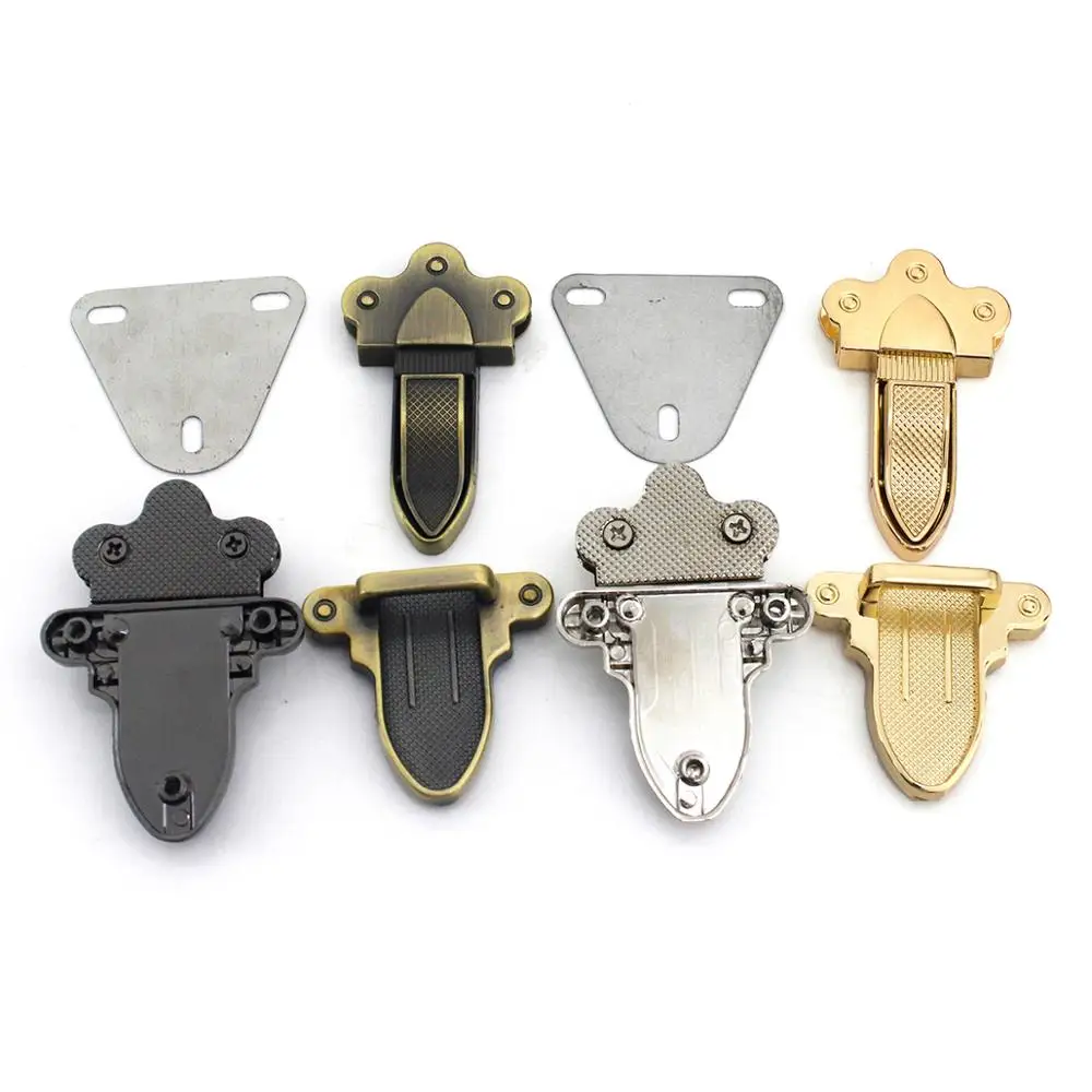 1pcs Metal Clasp Tongue Lock Push Locks Closure Parts for DIY Handbag Shoulder Bag Purse Hardware Accessories