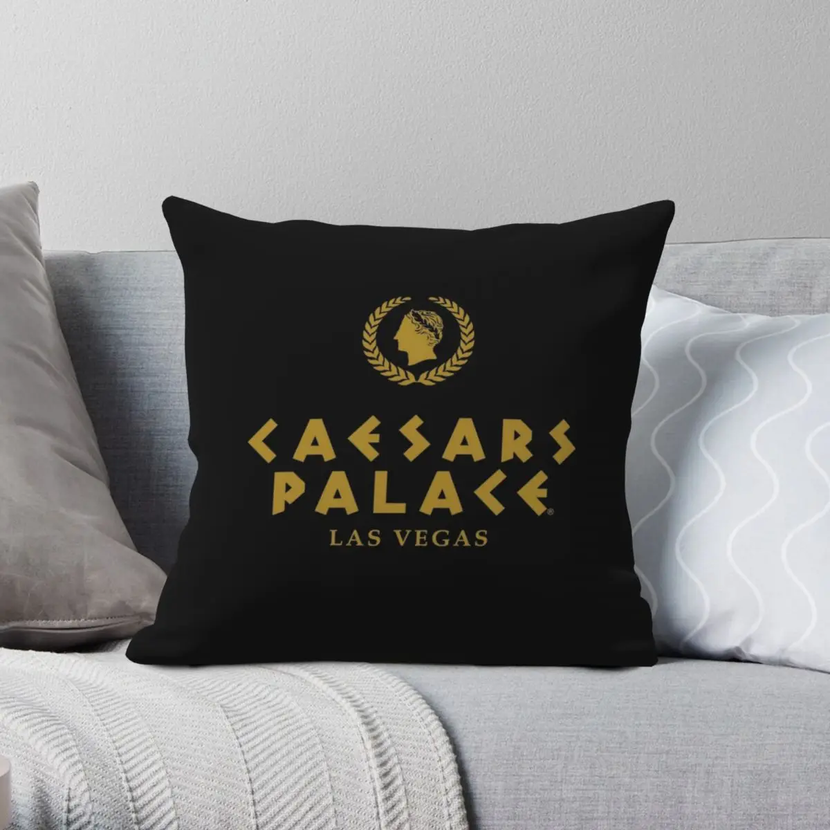 Best Seller Caesars Palace Merchandise Square Pillowcase Polyester Linen Velvet Zip Decor Throw Pillow Case Home Cushion Cover