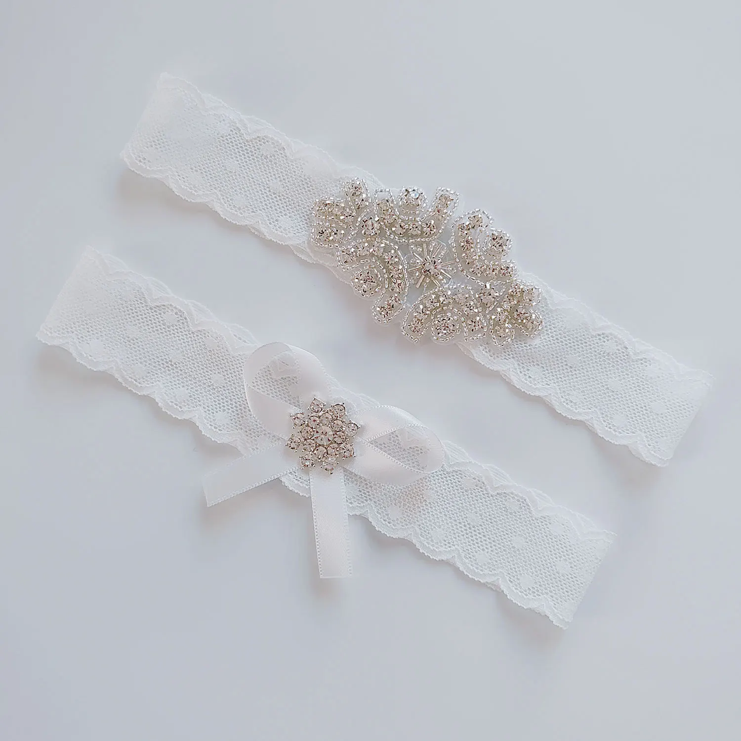 Jarretelles de mariage en dentelle et cristaux blancs pour femmes, Sexy, anneau de cuisse, jarretelles de jambe de mariée, accessoires de mariée