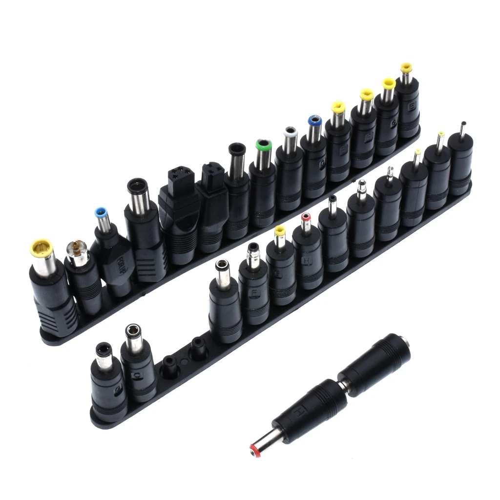 28 pcs/set Universal 28pcs DC Power 5.5x2.1mm AC DC Jack Charger to 28 Plug Power Adapter for use Notebook Laptop High Quality image 2