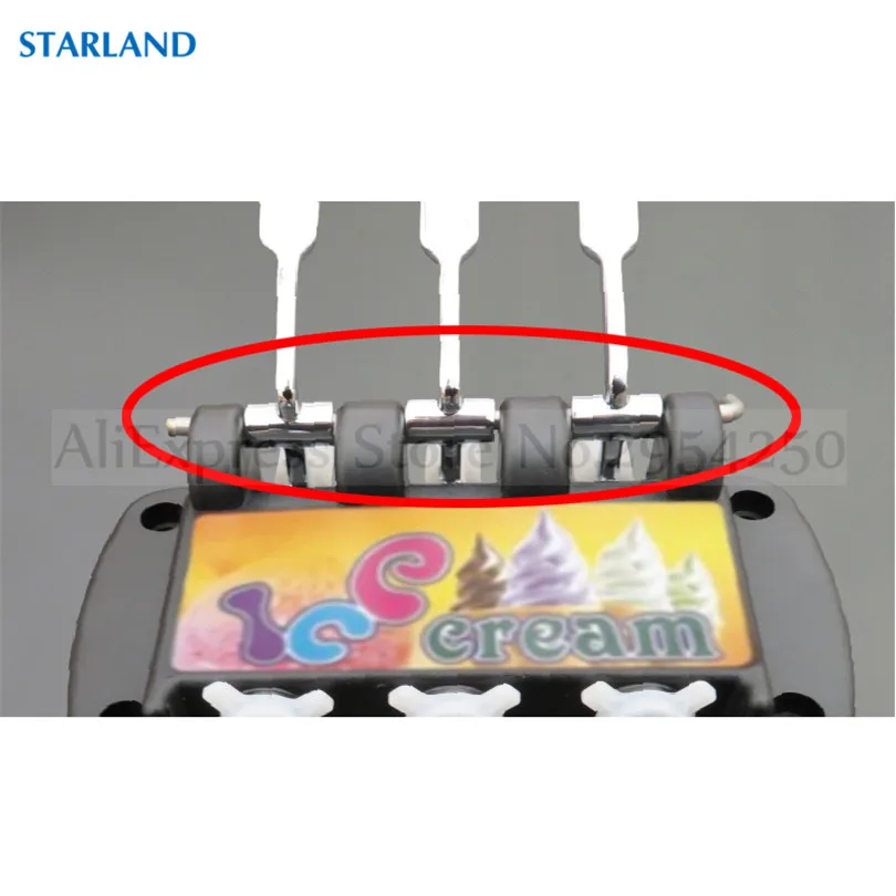 1 горизонтальный стержень передней панели рычага мороженого для машины для мягкой подачи 1 шт.