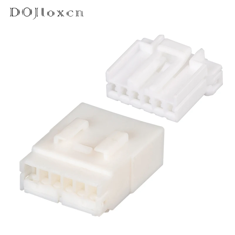 1/5/10/20 Sets 6 Pin 174930-1 174923-1 For Electrical Motorcycle Wiring Scoket White Female Male Automotive Connector