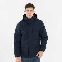 Inverno jaqueta masculina dupla camada dropshipping M-3XL impermeável à prova de vento quente esqui neve com capuz jaqueta casaco outwear