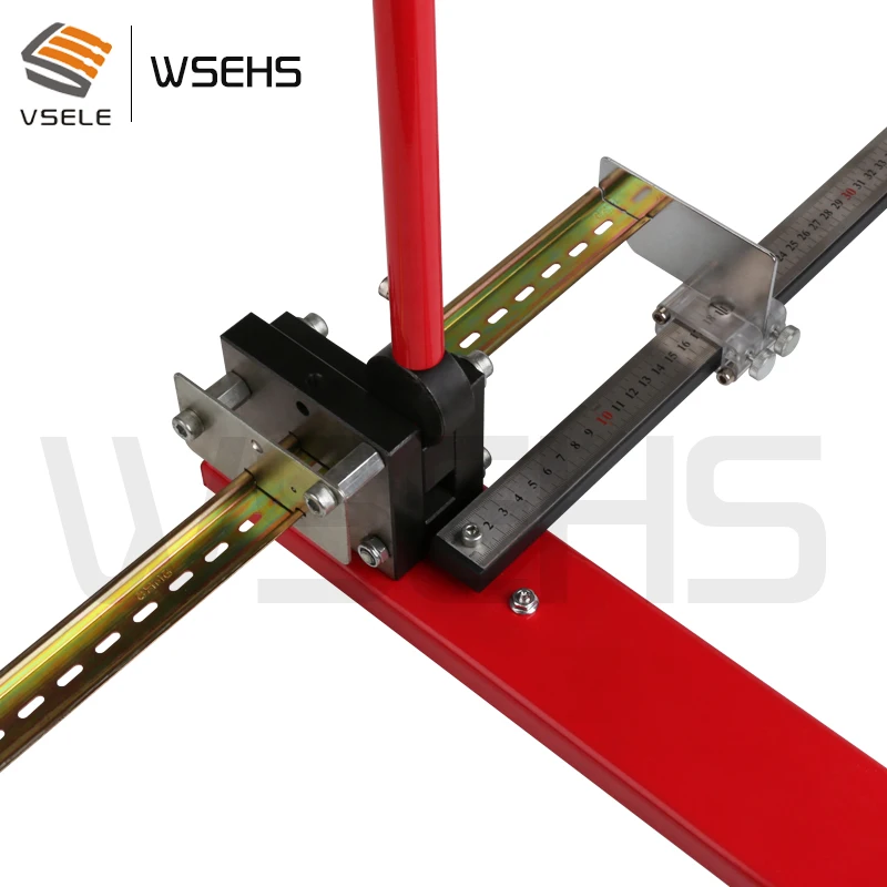 multifuntional din rail cutter, din rail cutting tool, easy cut with measure gauge