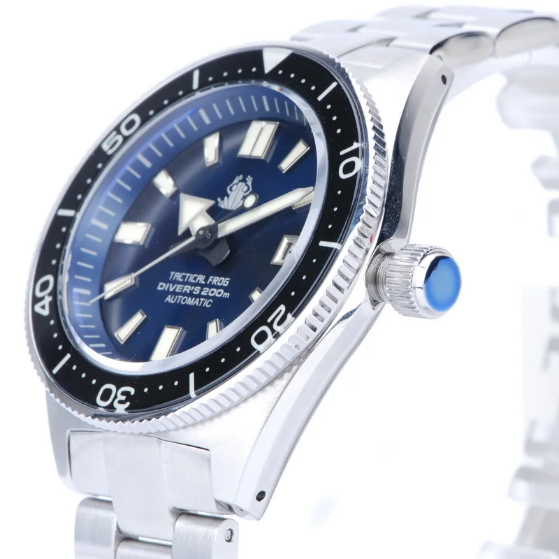 Tactische Kikker Heren Diver Horloges 62Mas Militaire Mannelijke Automatische Horloge Sport 200M Waterdichte Lichtgevende NH35 Keramische Bezel