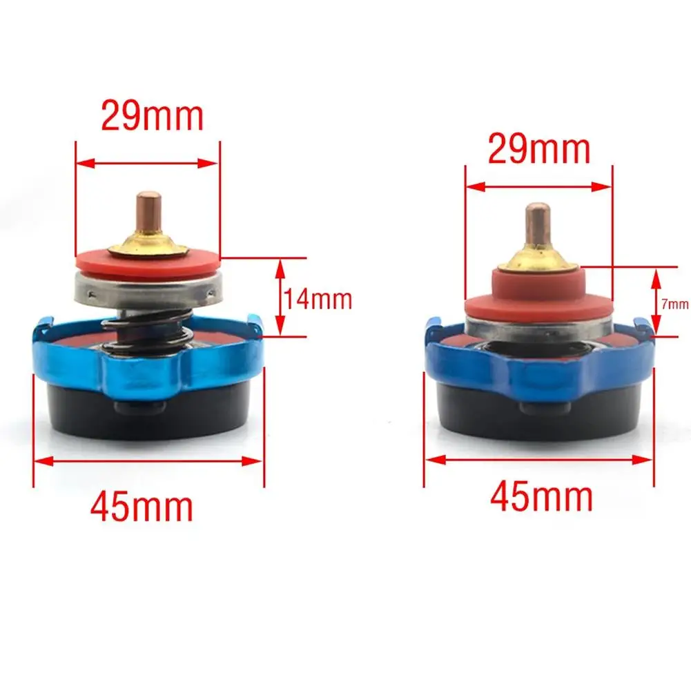 Car Motorcycle Styling D1 Radiator Thermo Temperature Thermostatic Cap Gauge Thermostat With Utility Safe 0.9 Bar/ 1.1 Bar/1.3 B