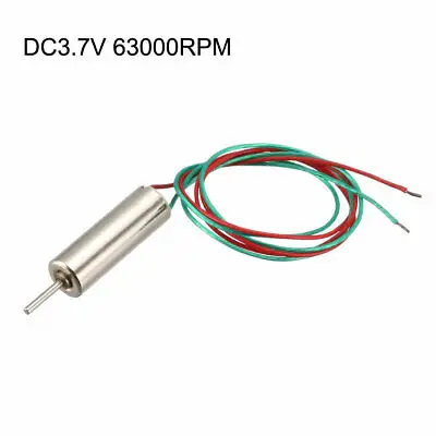 4x12mm 0.5mm Dia Shaft RC Aircraft Coreless Magnetic Motor DC3.7V 63000RPM  5Pcs