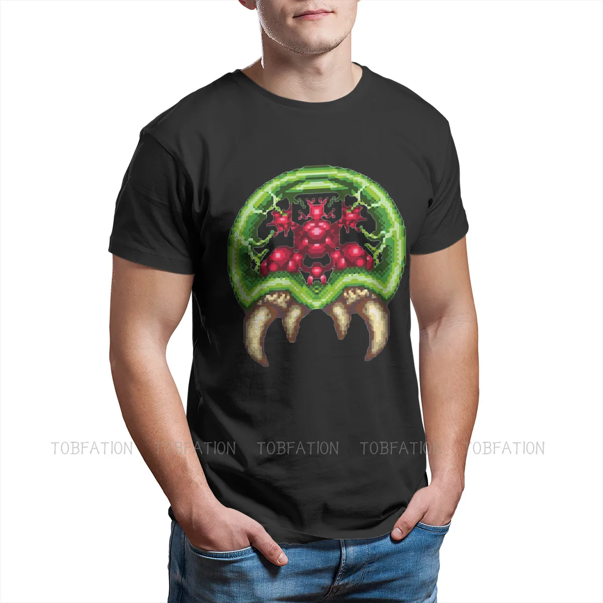 Super Metroid Game Crewneck TShirts Giant Personalize Homme T Shirt Hipster Clothing Size S-6XL