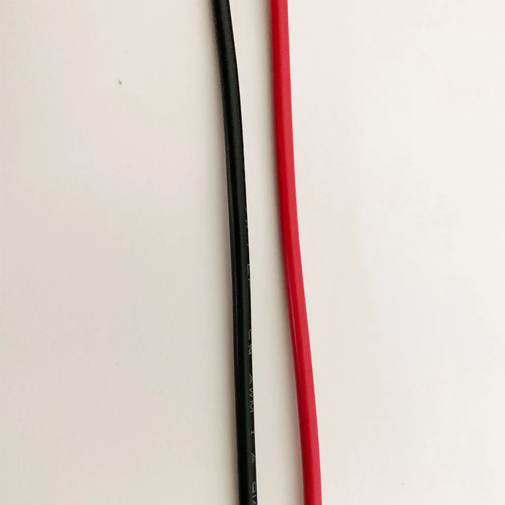 2pcs Red Black 3Meter Multi-strand Copper Core Link Line 16AWG Car Circuit Link Cable