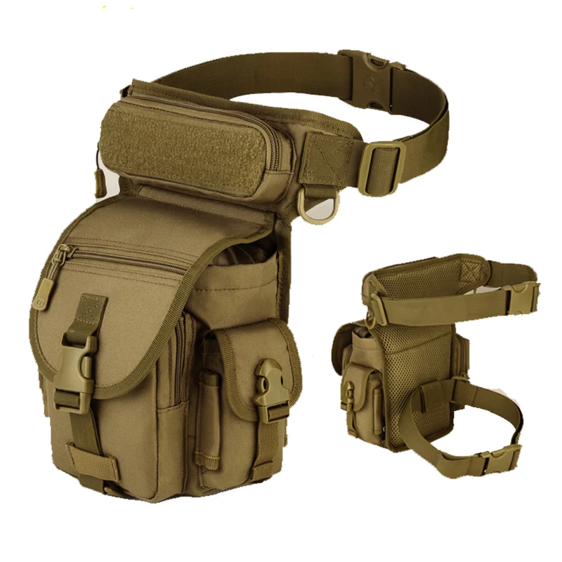 Sac de jambe DulDstressen nylon imperméable pour hommes et femmes, système Molle, outil de chasse, sac de taille, ceinture, cuisse, poudres, équipement militaire