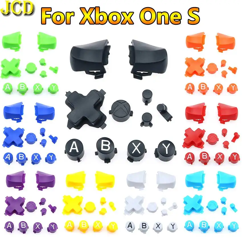 

JCD 1Set ABXY Buttons D Pad Cross Direction Button Key Replacement For Xbox One S Slim Controller Game Accessories