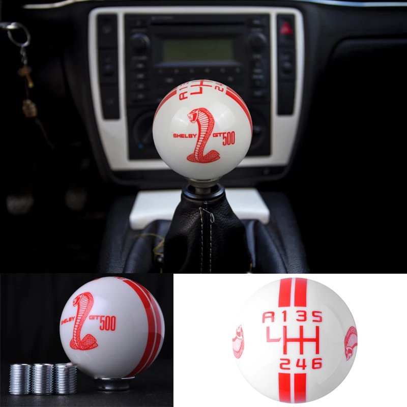 5-speed 6-speed Cobra Emblem Car Gear Shift Knob for Mustang Shelby GT500