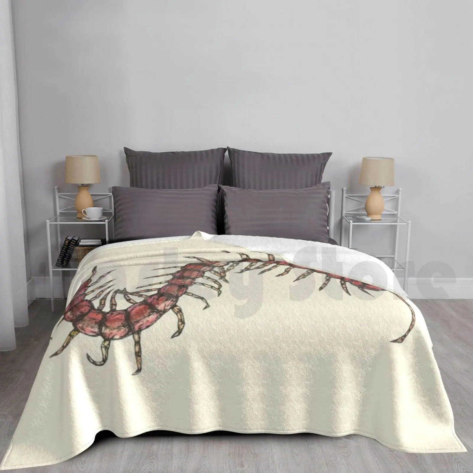 Centipede Blanket Super Soft Warm Light Thin Centipede Insect Animal Garden Nature Wildlife Wild Animal Gardener