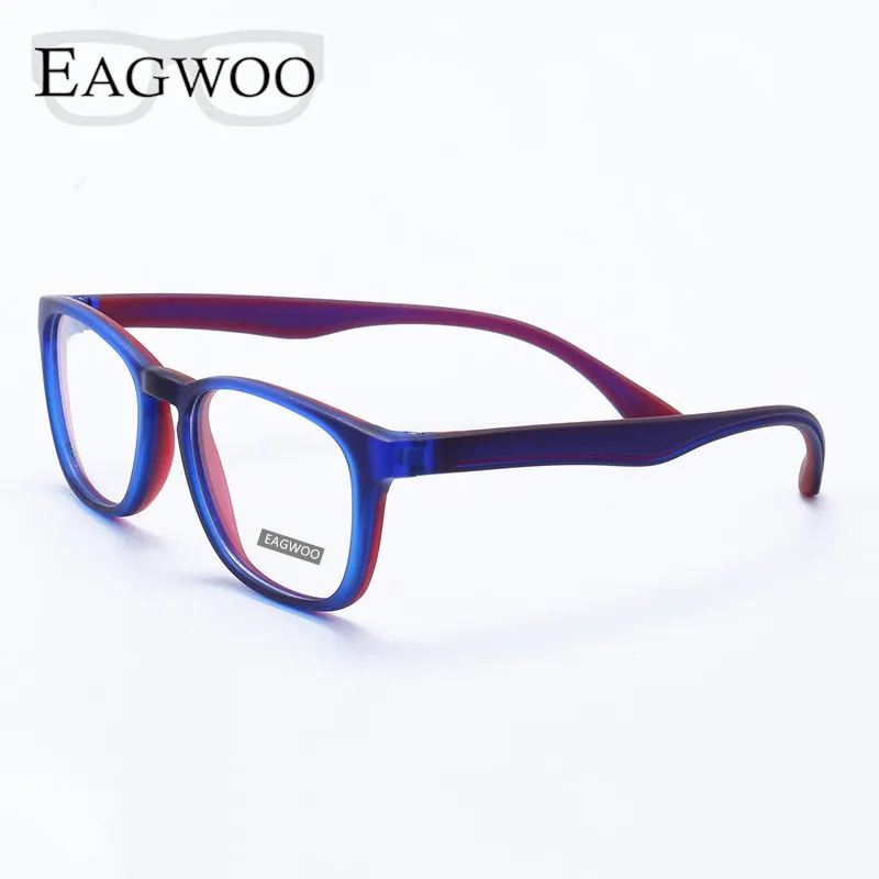 

EAGWOO Silicon Soft Eyeglasses Children Optical Frame Plain Spectacle Boy Girl Temple Prescription Glasses Frame 333