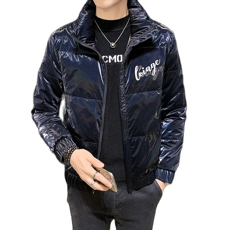 

Winter Duck Down Coat With Fur Waterproof Turn- Collar Solid 90% Men Casual Fashion Ultralight