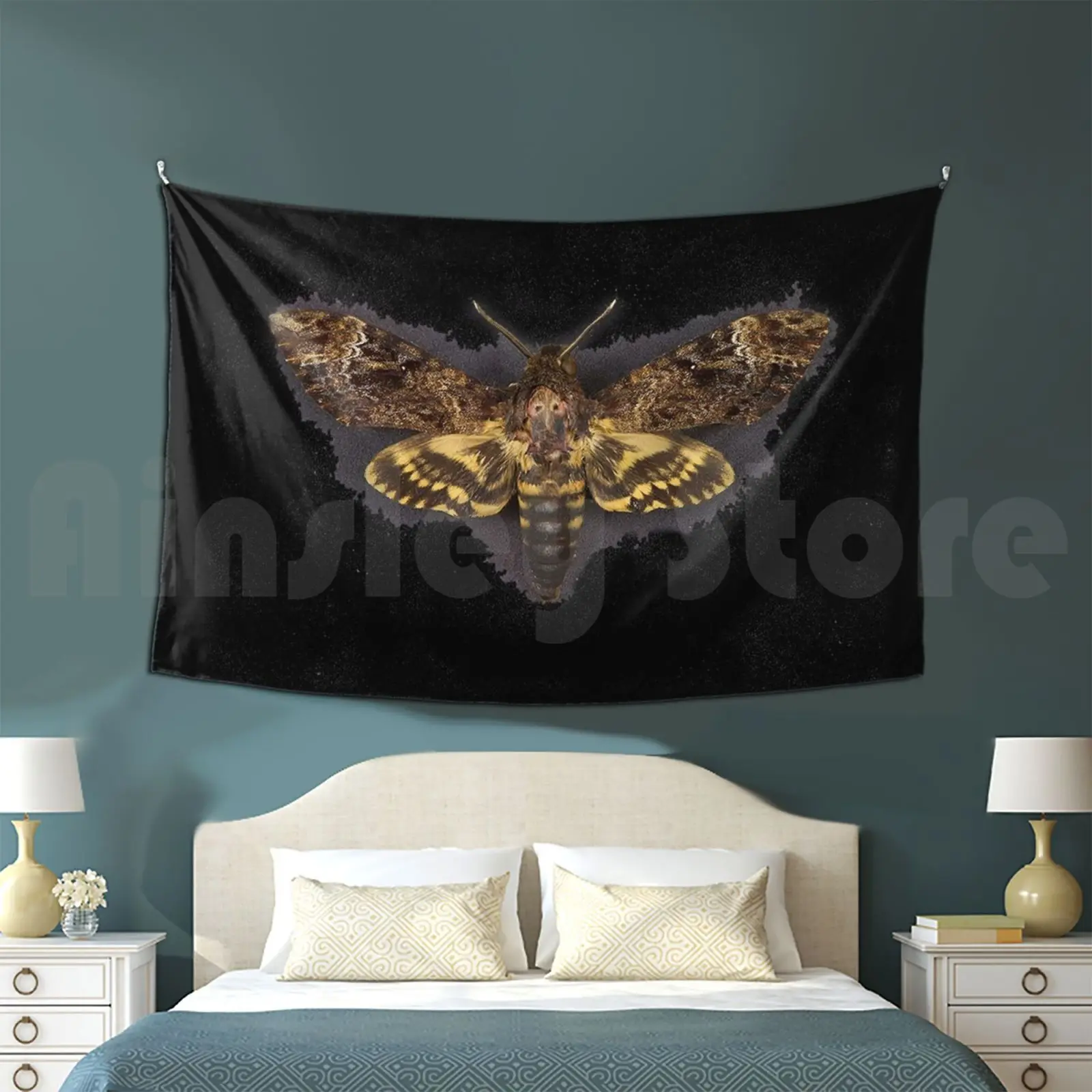 Tapestry Death Head Moth 1062 Moth Death Death Head Insect Silence Of The Lambs