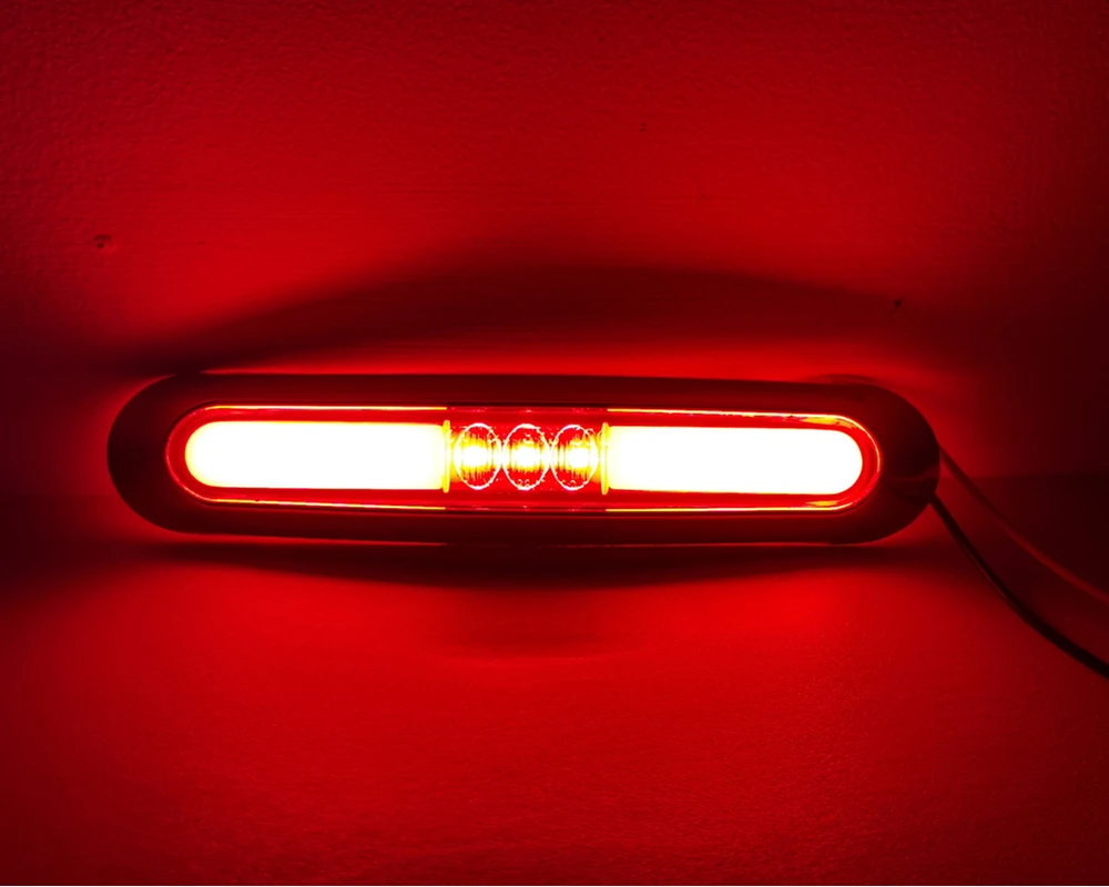 4x Truck led light Guide Side Marker lights Clearance tail Lamp 12V 24V external lights Car Trailer Rear Lights caravan  lamp image 5