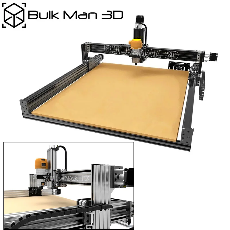 20% di sconto BulkMan 3D 1000x1000mm piombo CNC Kit completo a vite 4 assi fai da te macchina per intaglio CNC Kit completo fresatrice CNC incisore