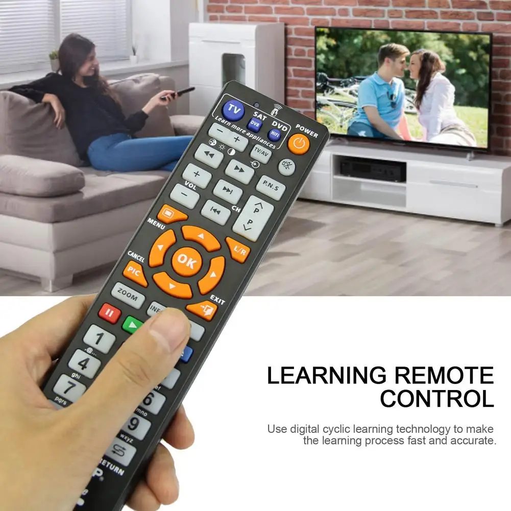 Universal L336 Universal Smart Remote Control With Learn Function For TV VCR SAT CBL STR-T DVD VCDHI-FI