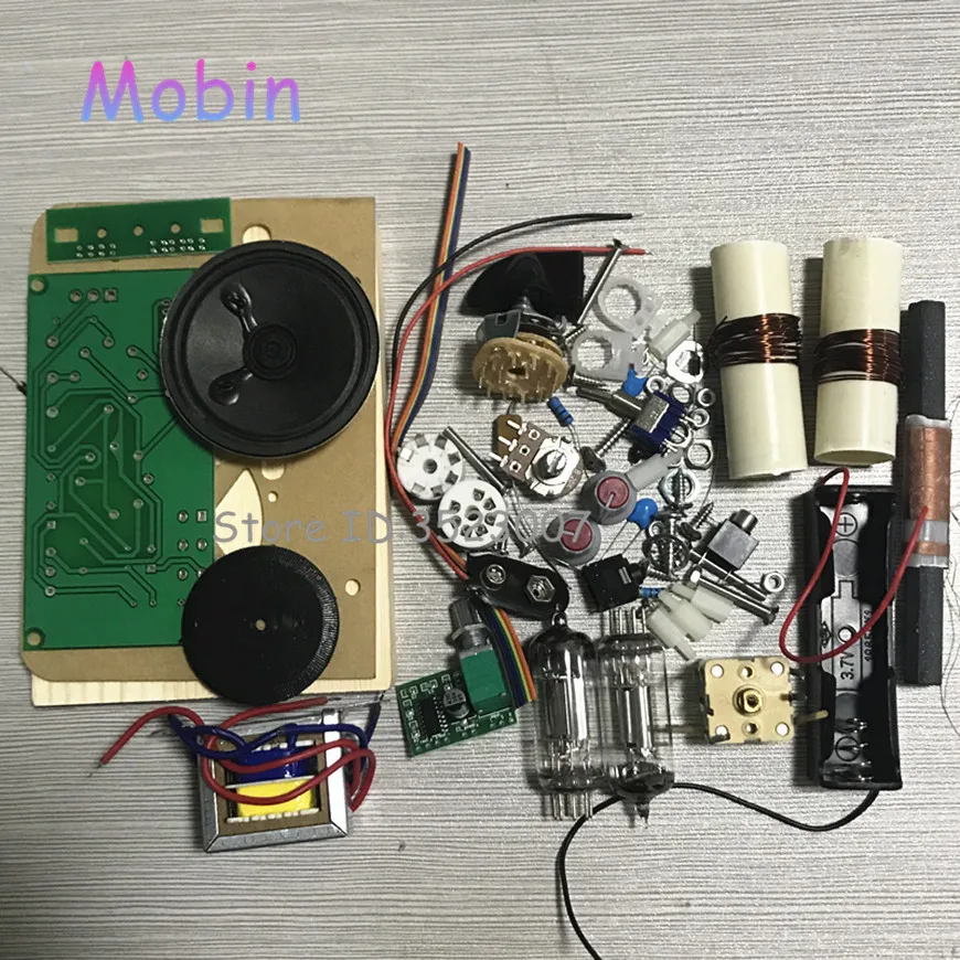 1PCS/LOT DC Three-band Tube Radio Kit New Product DIY Kit Electronic Tube Three Wave Medium/short/short Wave Kit