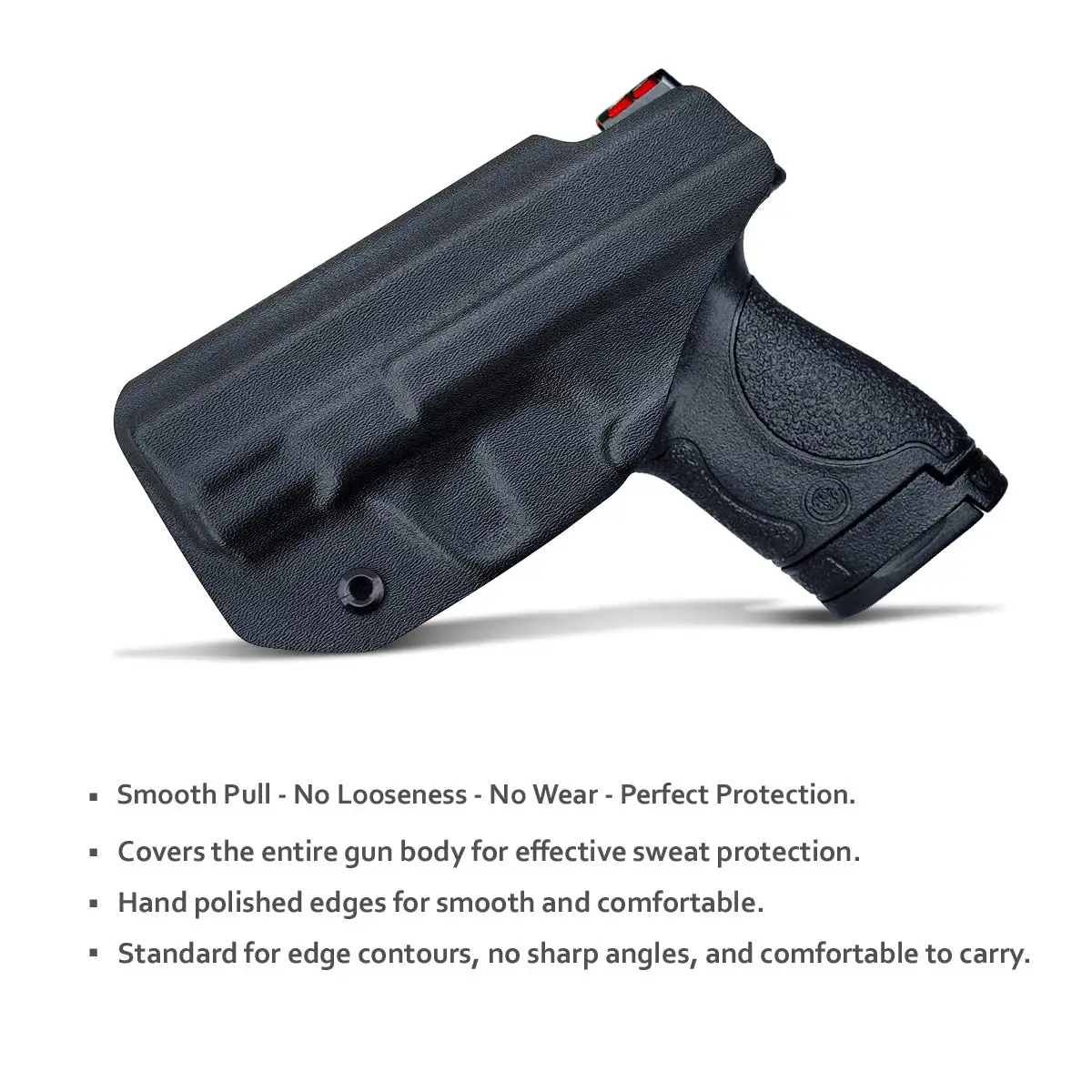 B.B.F جعل IWB KYDEX الحافظة مخصص يناسب: M & P درع 9 مللي متر/.40 s & w بندقية الحافظة داخل مخفي حمل مسدس