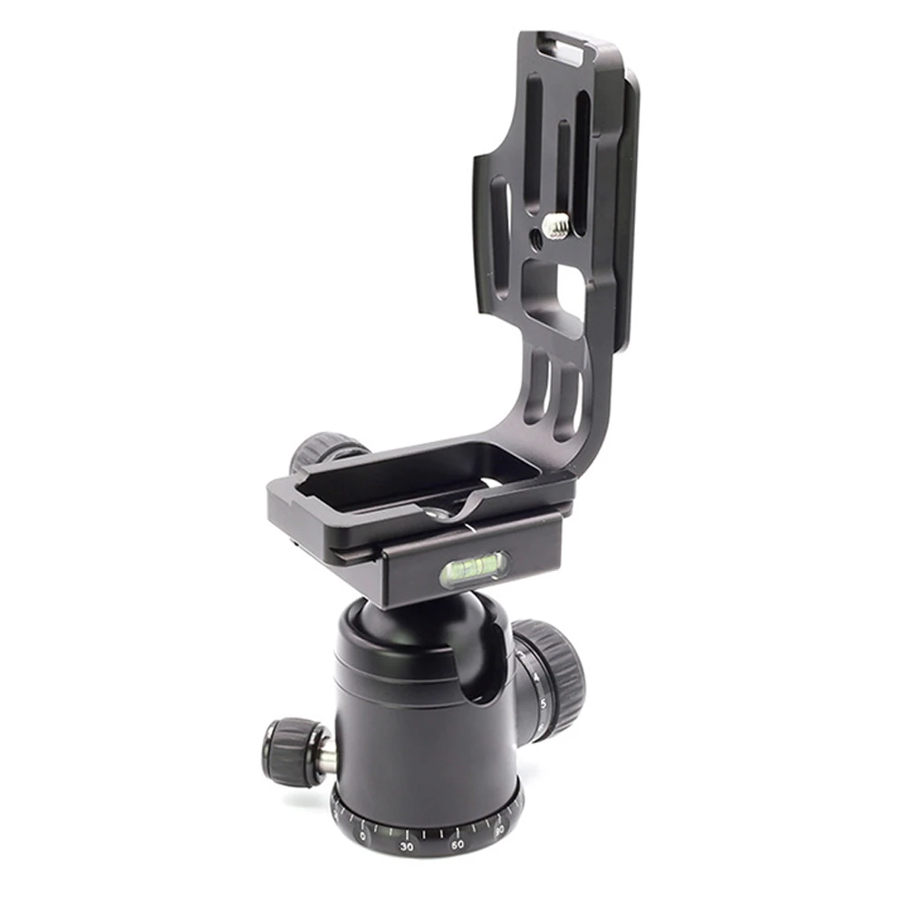 JINTU – support de plaque en L à dégagement rapide en métal noir, poignée pour appareil photo reflex numérique Nikon D800 D800E D810