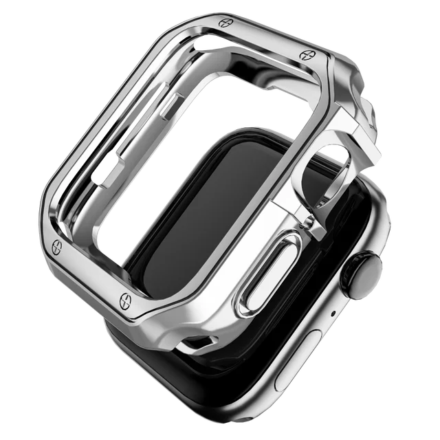 Coque de protection d'écran TUP pour Apple Watch, pare-chocs pour Apple Watch Series 9, 8, 7, 6, 5, 4, 3, 45mm, 41mm, 40mm, 44mm, 42mm, 38mm