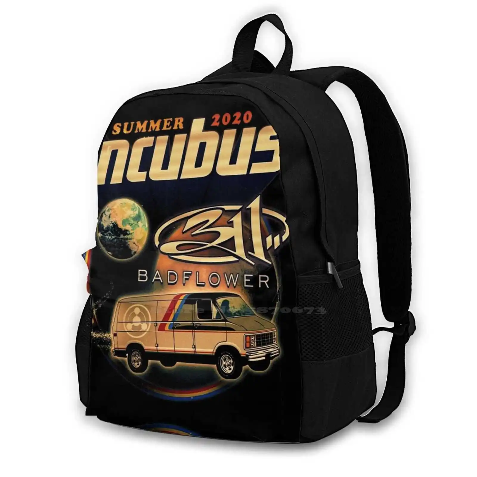 311 Flowers Tour 2020 Mendagri Pattern Design Bagpack School Bags 311 Flowers Tour 2020