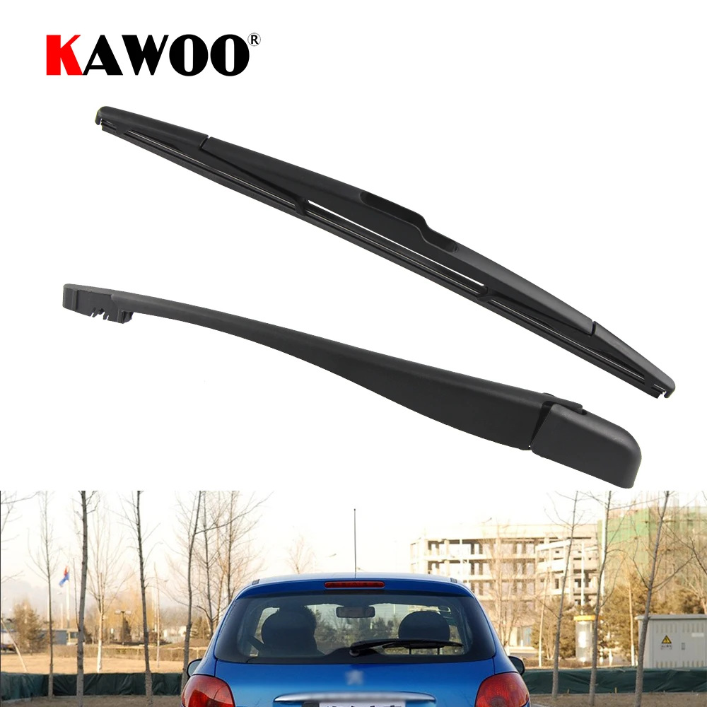 KAWOO Car Rear Wiper Blade Blades Back Window Wipers Arm For Peugeot 206 Hatchback (1998 Onwards) 355mm Auto Windscreen Blade